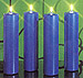 Stearic Advent Pillar Candle Sets